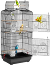 Bird Cage 41" Open Top Hanging Flight Cage for Parakeets Cockatiels Finches New