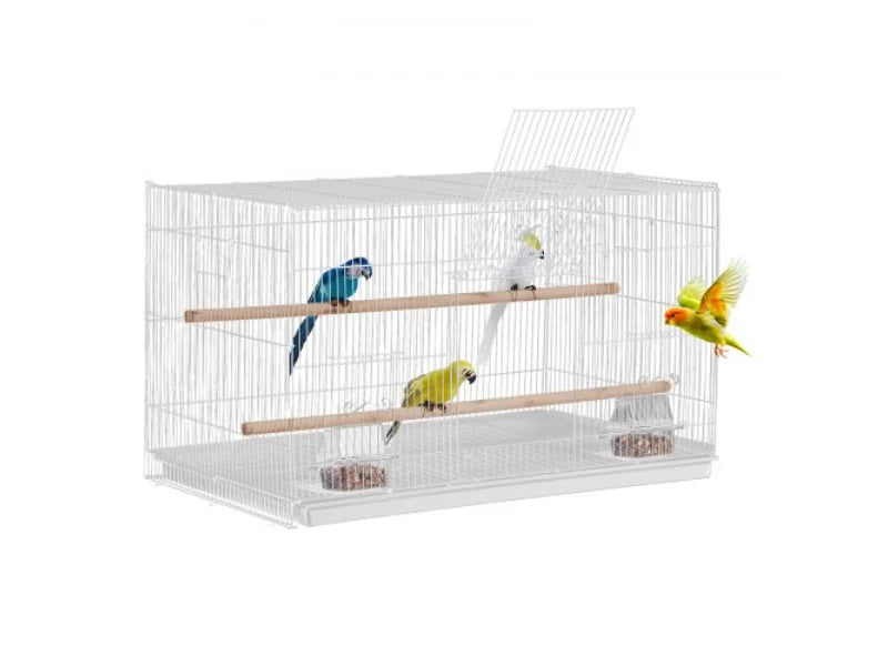 Bird Flight Metal Parakeet Cage for Cockatiels, White - Small