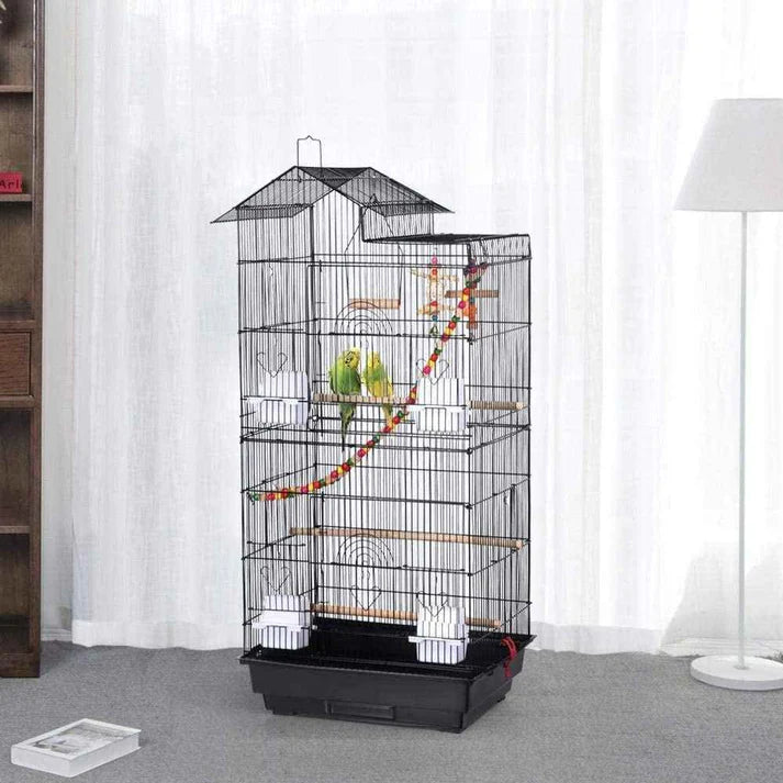39-Inch Roof Top Large Flight Parrot Bird Cage